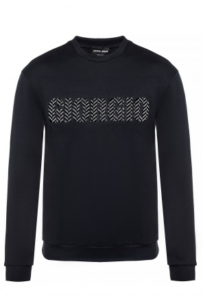 Bluza z aksamitnym logo, zdjęcie 1 Bluza z aksamitnym logo od Giorgio Armani